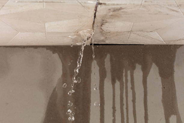 Professional Flood Damage Cleanup technician working in Detroit, ME